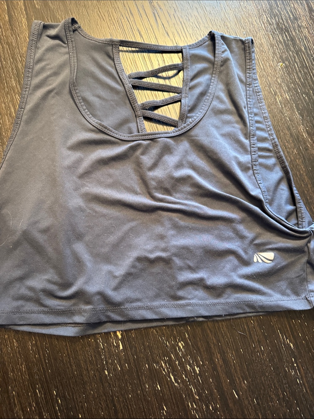 Marika Grey Strappy Back Athletic Crop